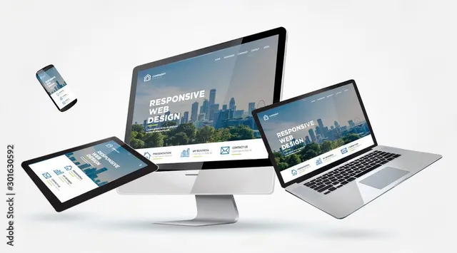 Responsive website design across desktop, tablet, and mobile